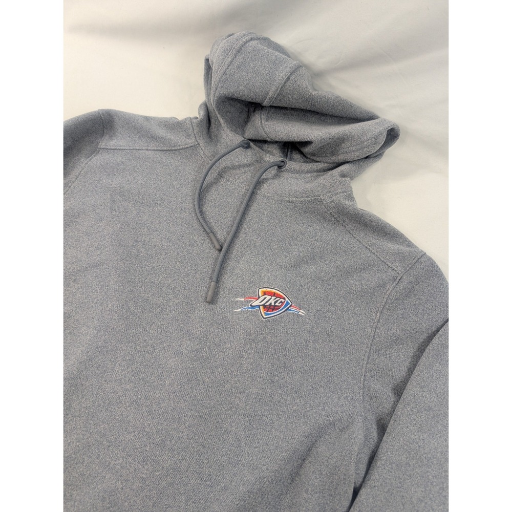Antigua OKC Thunder Hoodie Sweatshirt Mens M Cowl Gray NBA Basketball
